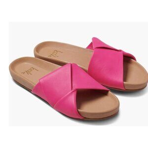 NWB Beek Tori Leather Slide Sandal Azelea Size 8